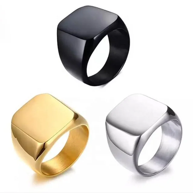 ADELANTE Korean Fashion Antique Stainless Steel Custom Gold Men Ring, Black, gold, steel
ADELANTE Korean Fashion Antique Stainless Steel Custom Gold Men Ring, Black, gold, steel