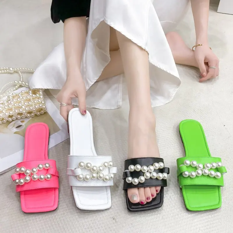 21 Summer New Candy Color Pearl Square Toe Flat Slippers Large Size Beach Sandals and Slippers, Pictures
21 Summer New Candy Color Pearl Square Toe Flat Slippers Large Size Beach Sandals and Slippers, Pictures