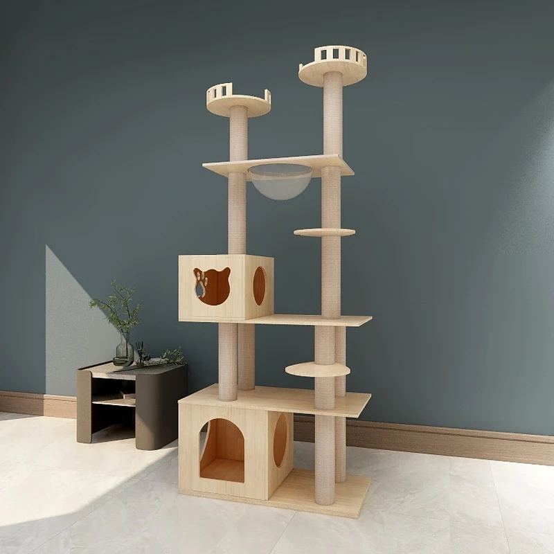 H-02 Made4Pets New Design Solid wood Sisal Material Fun Cat Multifunctional Cat Tree Tower House/Large Cat Tree Condo, Yellow
H-02 Made4Pets New Design Solid wood Sisal Material Fun Cat Multifunctional Cat Tree Tower House/Large Cat Tree Condo, Yellow