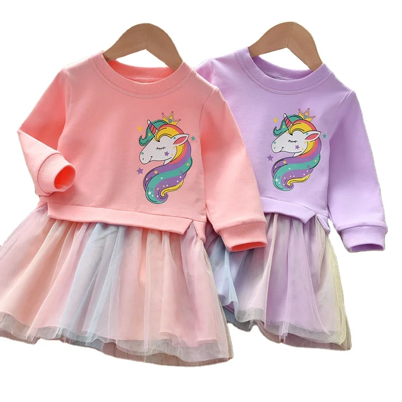 Girls dress 2021 spring new baby cartoon pattern little girl western style long-sleeved rainbow skirt P4518
Girls dress 2021 spring new baby cartoon pattern little girl western style long-sleeved rainbow skirt P4518
