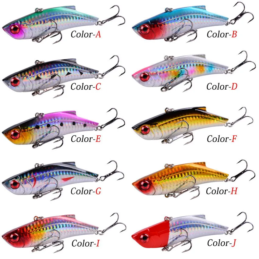 Fishing Lures Metal Vibration VIB Lures Lure Fishing Metal Bait Feather hook, 10 colors
Fishing Lures Metal Vibration VIB Lures Lure Fishing Metal Bait Feather hook, 10 colors