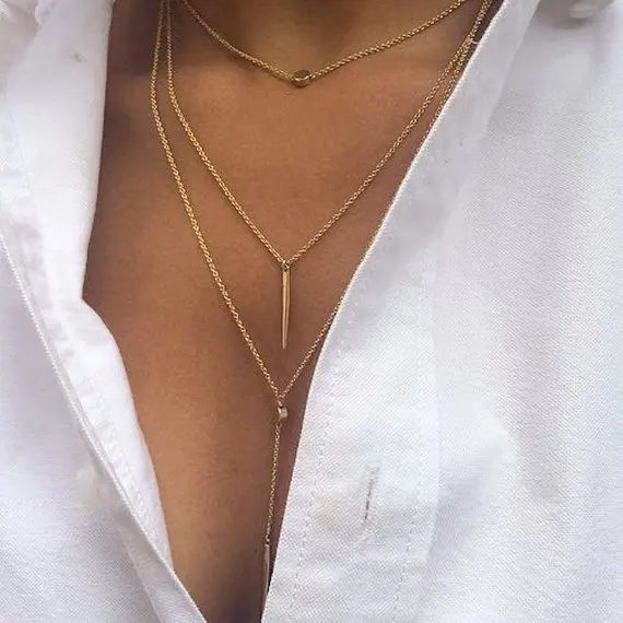 3 layers thin chain feather round metal decoration , beads chain necklace body chain necklace bikinis
3 layers thin chain feather round metal decoration , beads chain necklace body chain necklace bikinis