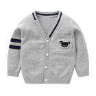 Mudkingdom Kids Knit Sweater Newborn Boy Clothes Comfortable Crochet Baby Cardigan