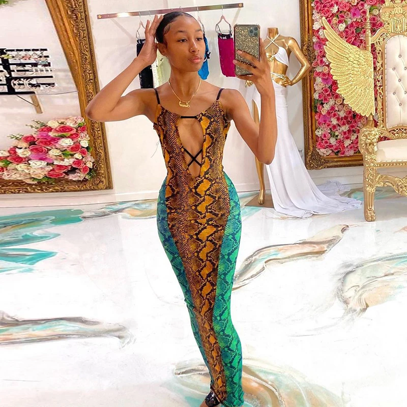 Budhaul R21DS465 New arrival 2021 backless dress snake print woman's costume woman's dresses
Budhaul R21DS465 New arrival 2021 backless dress snake print woman's costume woman's dresses