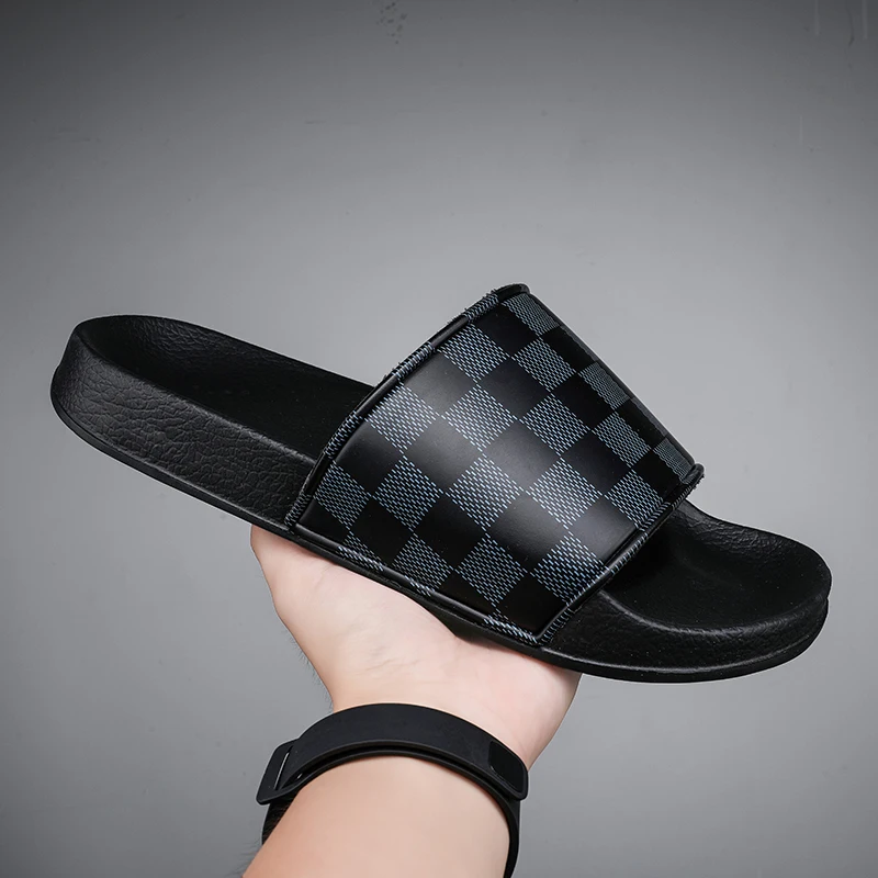 Men's Cool Solid Comfortable Slippers Outdoor Fashionable Beach Sandals Summer Outdoor Simple One-line Vacation Slippers
Men's Cool Solid Comfortable Slippers Outdoor Fashionable Beach Sandals Summer Outdoor Simple One-line Vacation Slippers