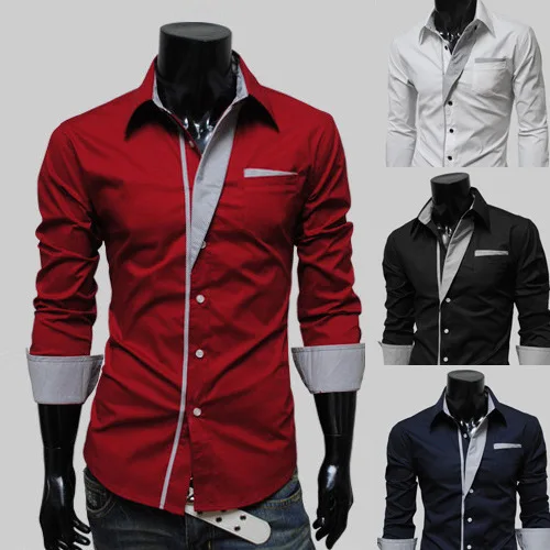 2021 Long Sleeve Dress Shirt Men slim fit Casual Business Male Social Shirt, Black, white, red, navy
2021 Long Sleeve Dress Shirt Men slim fit Casual Business Male Social Shirt, Black, white, red, navy