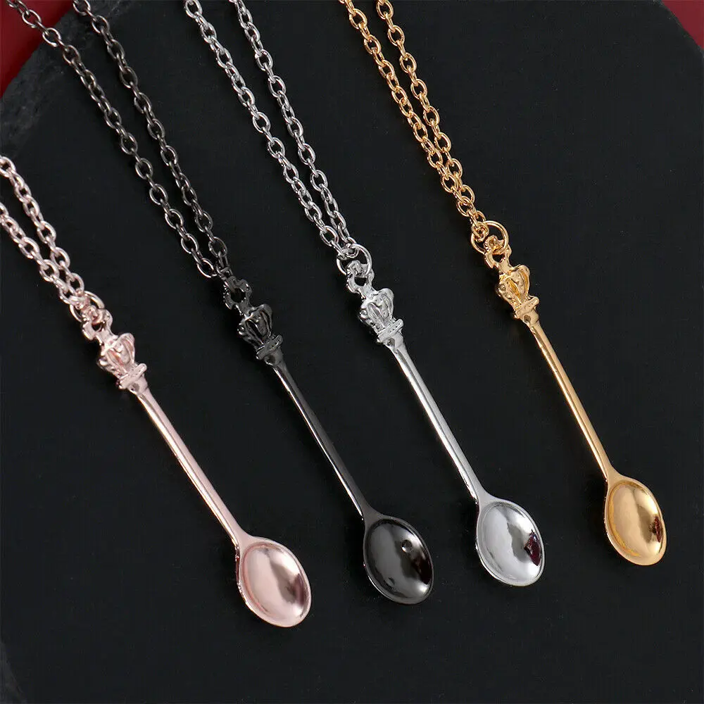 Crown Spoon Necklace Pendant Creative New Strange Spoon Necklace DIY Necklace Accessories for Women, Multicolor
Crown Spoon Necklace Pendant Creative New Strange Spoon Necklace DIY Necklace Accessories for Women, Multicolor