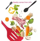 Amazon silicone kitchenware 10 woolly silicone titanium spatula suit shovel high-temperature cooking kitchen utensils