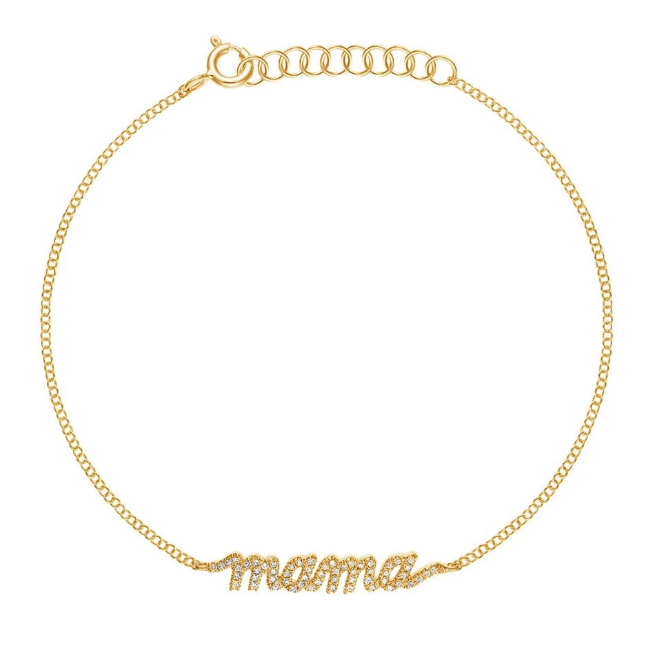 Mother's Day Jewelry 925 Sterling Silver Wholesale 18k Gold Plated Mama Bracelet For Mother Gifts, Customized color
Mother's Day Jewelry 925 Sterling Silver Wholesale 18k Gold Plated Mama Bracelet For Mother Gifts, Customized color