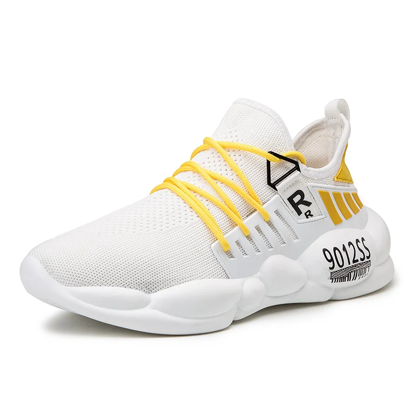 Wholesale cheap latest design mens fly knitting fabric white sports running shoes, Black, white, white-yellow
Wholesale cheap latest design mens fly knitting fabric white sports running shoes, Black, white, white-yellow
