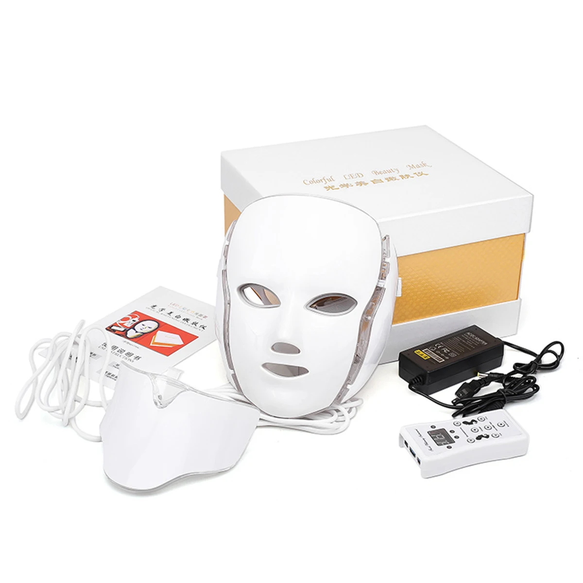 ARTZ 2021 New Rechargeable Face LED Mask with Neck 7 Color PDT Therapy LED Programmable Facel Mask for Beauty, White
ARTZ 2021 New Rechargeable Face LED Mask with Neck 7 Color PDT Therapy LED Programmable Facel Mask for Beauty, White