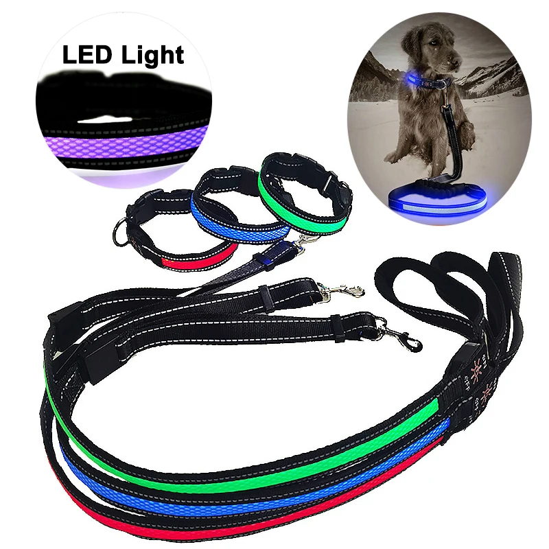 Hot Selling Nylon Led Personalized Matching Pet Dog Collar And Leash Set, Red/blue/green 
Hot Selling Nylon Led Personalized Matching Pet Dog Collar And Leash Set, Red/blue/green