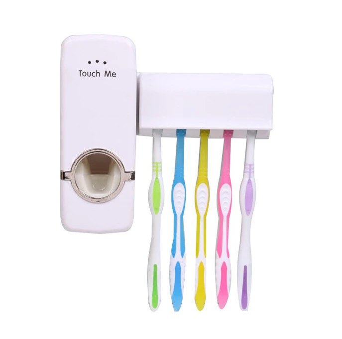 Wall Mounted Semi Automatic Toothpaste Dispenser Toothbrush Holder Bathroom Supplies Set, Red/white
Wall Mounted Semi Automatic Toothpaste Dispenser Toothbrush Holder Bathroom Supplies Set, Red/white