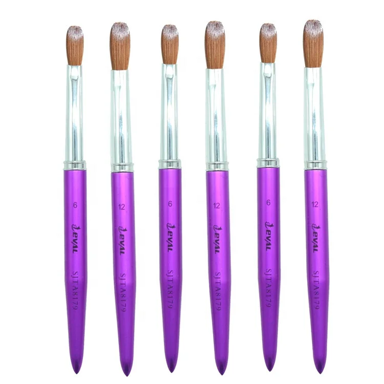 Yihuale Professional Nail Art Supplier Synthetic Nylon Hair Metal Handle Kolinsky Brush
Yihuale Professional Nail Art Supplier Synthetic Nylon Hair Metal Handle Kolinsky Brush