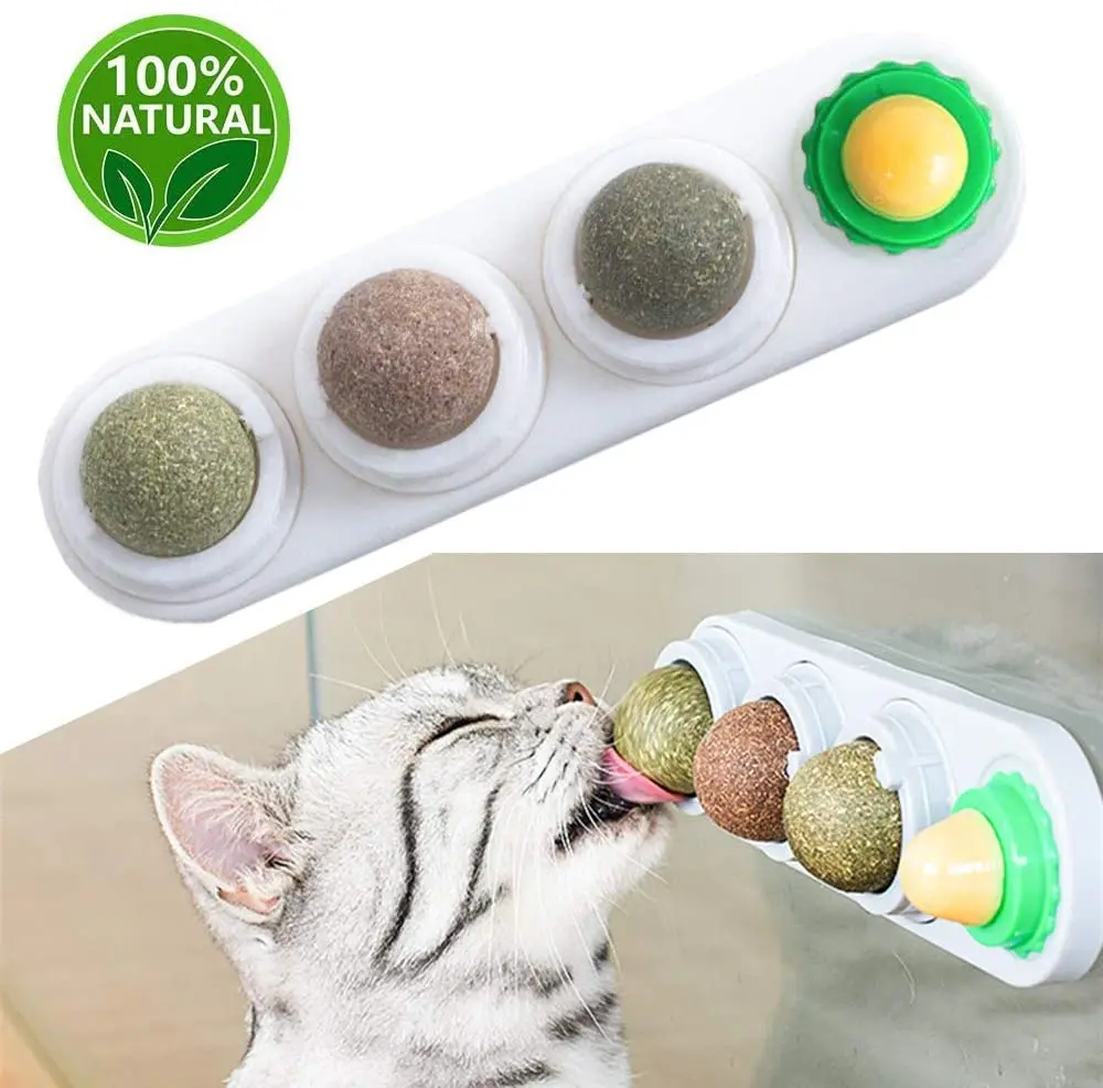Toys Balls, Catnip Toys 4 in 1 Self-Adhesive Edible Catnip Toys, Catnip Edible Balls Natural Rotatable Cat Toy, Picture
Toys Balls, Catnip Toys 4 in 1 Self-Adhesive Edible Catnip Toys, Catnip Edible Balls Natural Rotatable Cat Toy, Picture