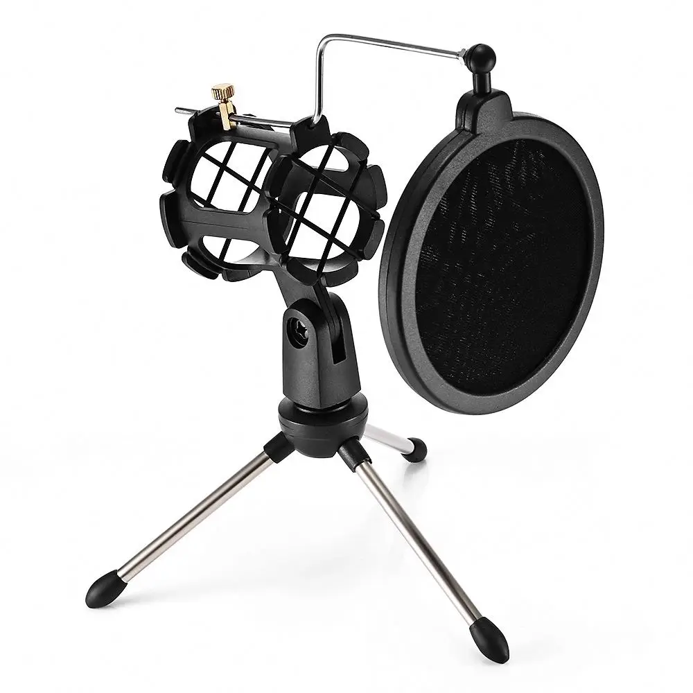 Professional adjustable live broadcast desktop microphone stand Portable tripod microphone stand, Black
Professional adjustable live broadcast desktop microphone stand Portable tripod microphone stand, Black