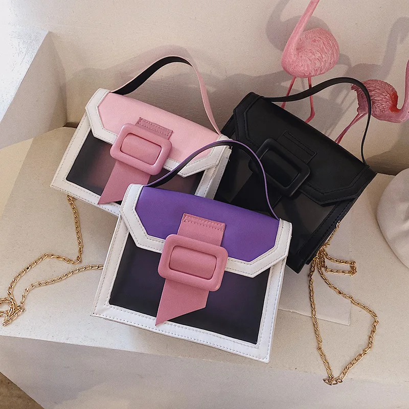 hit color Jelly Candy Summer Beach Handbag Messenger chain crossbody pvc bags transparent bag handbag, Customizable
hit color Jelly Candy Summer Beach Handbag Messenger chain crossbody pvc bags transparent bag handbag, Customizable