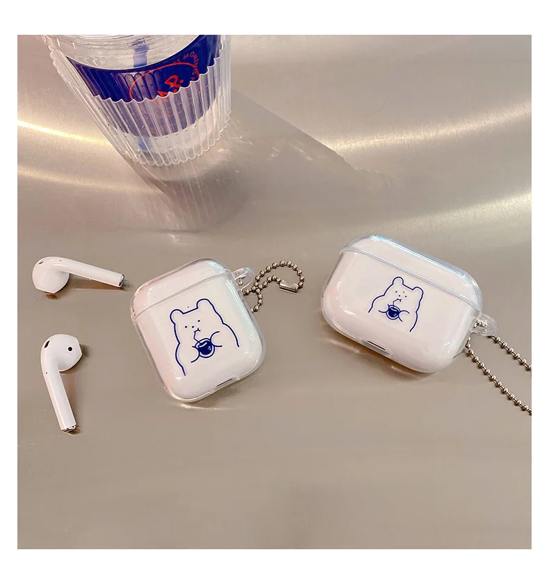 Crystal Clear TPU Fashion Transparent Cute Bear Cartoon Printing Headphone Protective Case For Airpods Pro 1 2 3
Crystal Clear TPU Fashion Transparent Cute Bear Cartoon Printing Headphone Protective Case For Airpods Pro 1 2 3