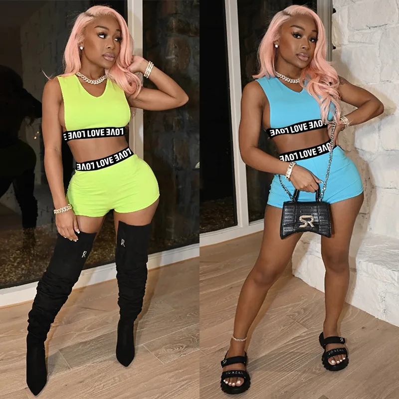 DLL-J11664 New fashion v neck tank top and shorts two piece workout set activewear yoga sets fitness women
DLL-J11664 New fashion v neck tank top and shorts two piece workout set activewear yoga sets fitness women