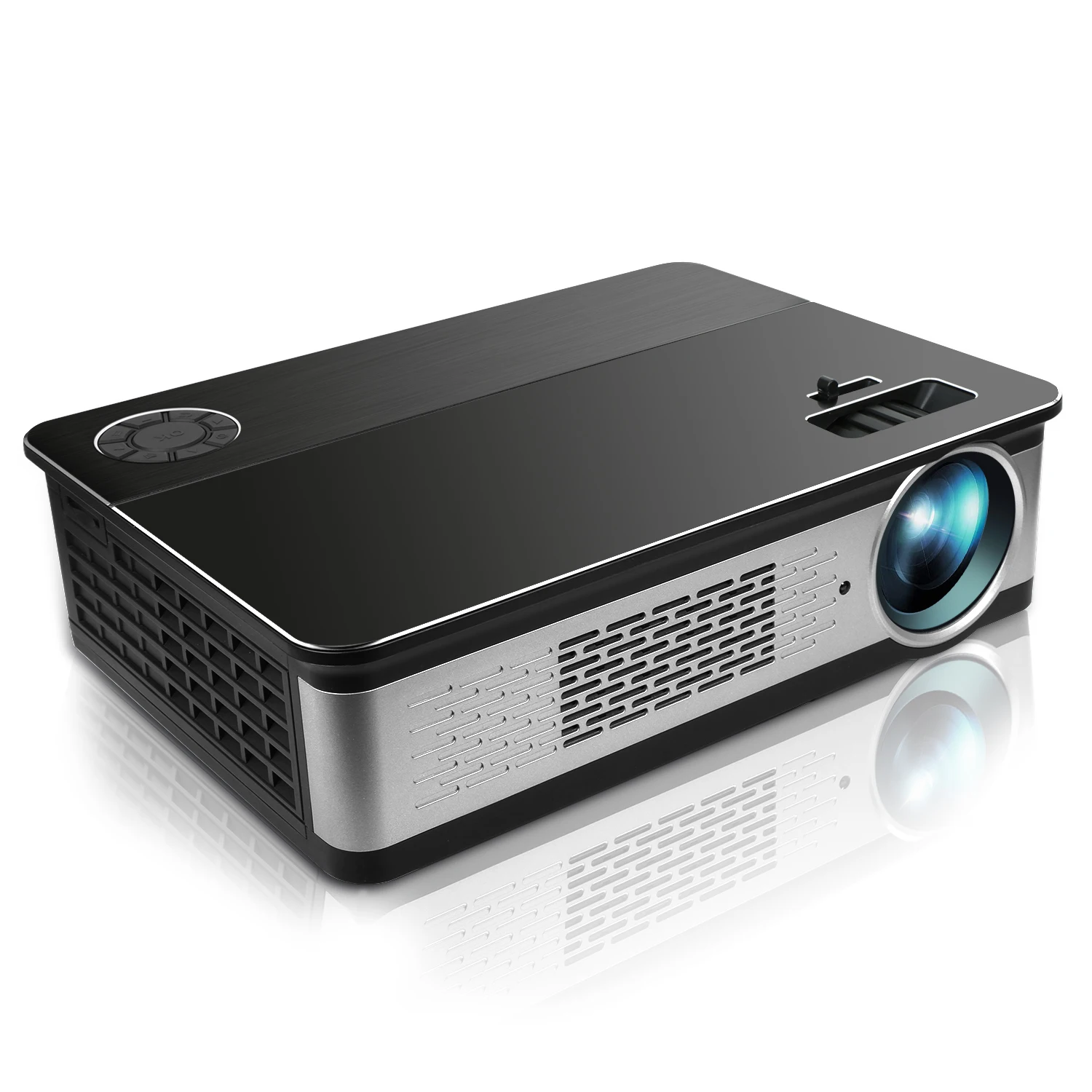 

Wholesale 5800 Lumens Full HD native 1080P LED home theatre projector Business 4K Multimedia Smart Phone Android Projector
