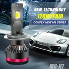 M8 12 v led ヘッドライト 90 ワット超高輝度 oem 防水 IP68 csp チップファン冷却車の led ヘッドランプ電球ルス led パラ自動