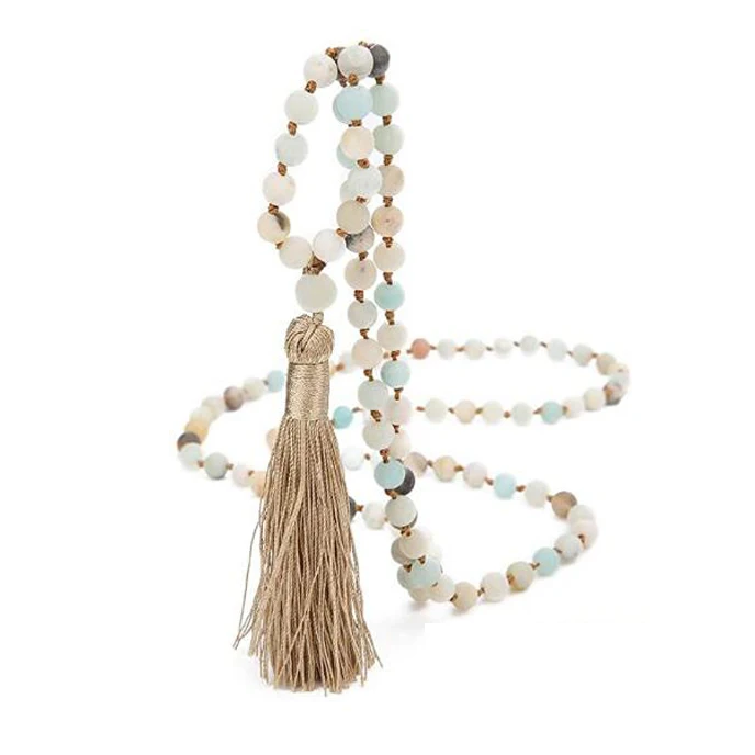 Natural Stone Beads Handmade Charm Personalized Fashion Beaded Tassel Necklace for Women
Natural Stone Beads Handmade Charm Personalized Fashion Beaded Tassel Necklace for Women