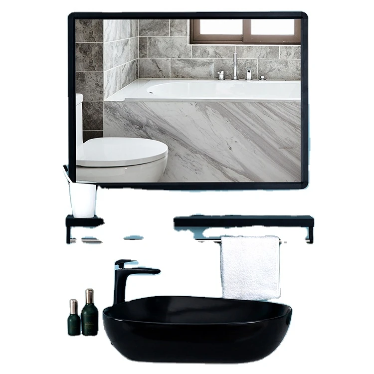 High Quality Design Decorative Wall Mirror 70*100 Diamond Mirror White Black Rectangle Bathroom Wall Mirror
High Quality Design Decorative Wall Mirror 70*100 Diamond Mirror White Black Rectangle Bathroom Wall Mirror