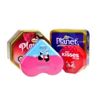 beautiful colorful printed eight side cookie tin can