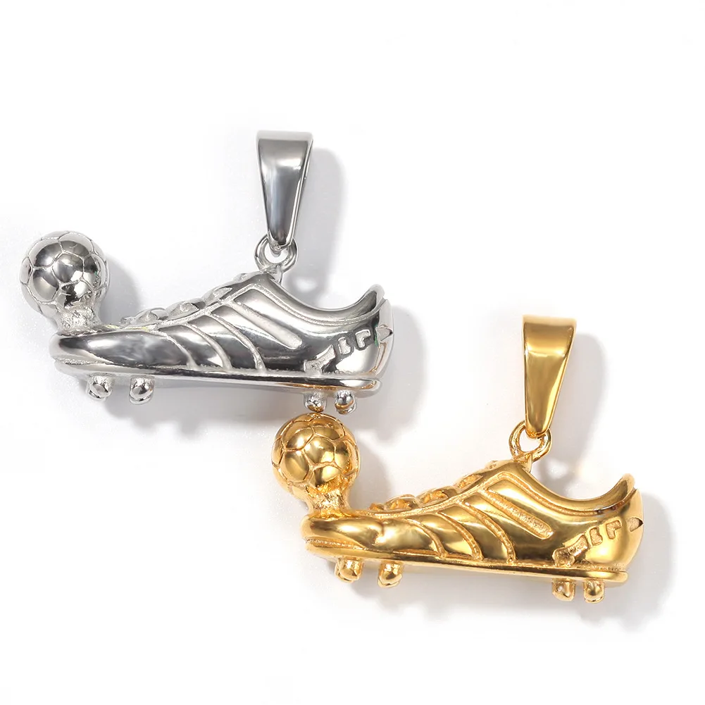 Boutique Hip Hop Stainless Steel Football Sports Shoes Shape Pendants Jewelry Men Fashion Necklace Accessories
Boutique Hip Hop Stainless Steel Football Sports Shoes Shape Pendants Jewelry Men Fashion Necklace Accessories