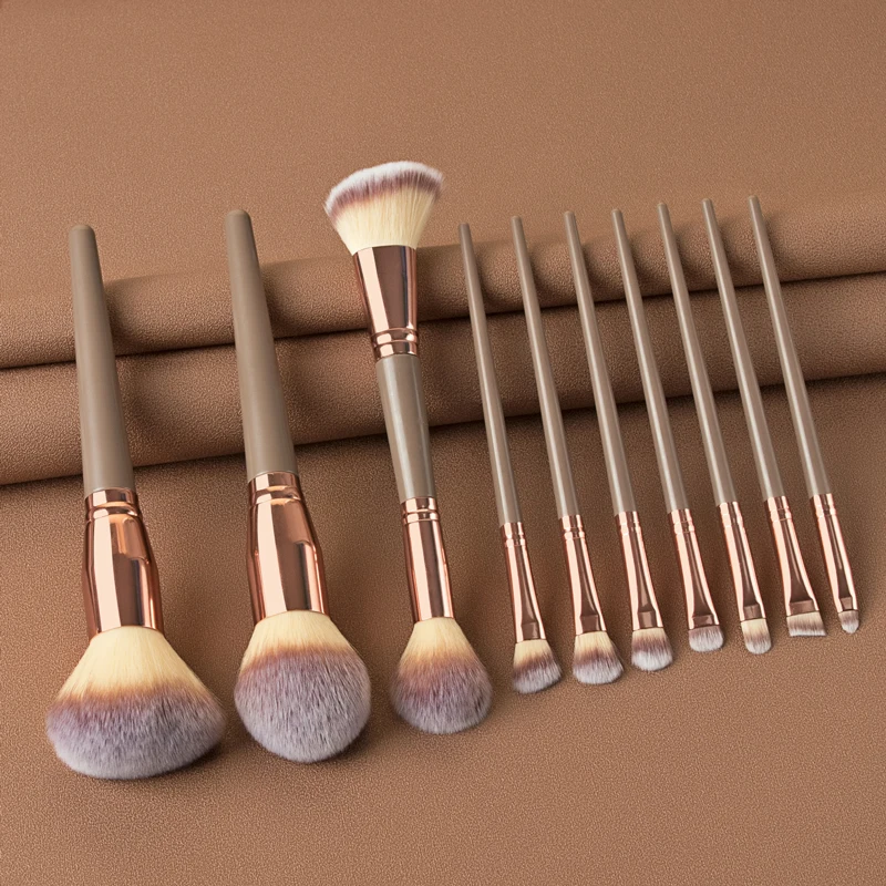 High Quality Solid Color Plastic Handle Synthetic Hair Makeup Brush Set Private Label Double Sided Professional Make Up Brushes, Brown,black
High Quality Solid Color Plastic Handle Synthetic Hair Makeup Brush Set Private Label Double Sided Professional Make Up Brushes, Brown,black