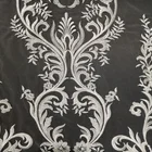 Rayon / Nylon Hot Selling Trimming Ivory Wedding Dress Beaded Sequins Embroidery for Bridal Fabric