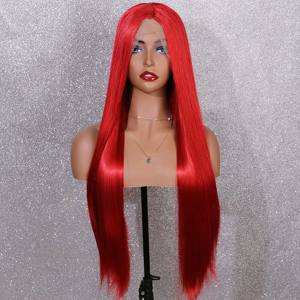 Wholesale Straight Synthetic Lace Front Wig Red Color Synthetic Lace Frontal Hair Wigs For Women
Wholesale Straight Synthetic Lace Front Wig Red Color Synthetic Lace Frontal Hair Wigs For Women