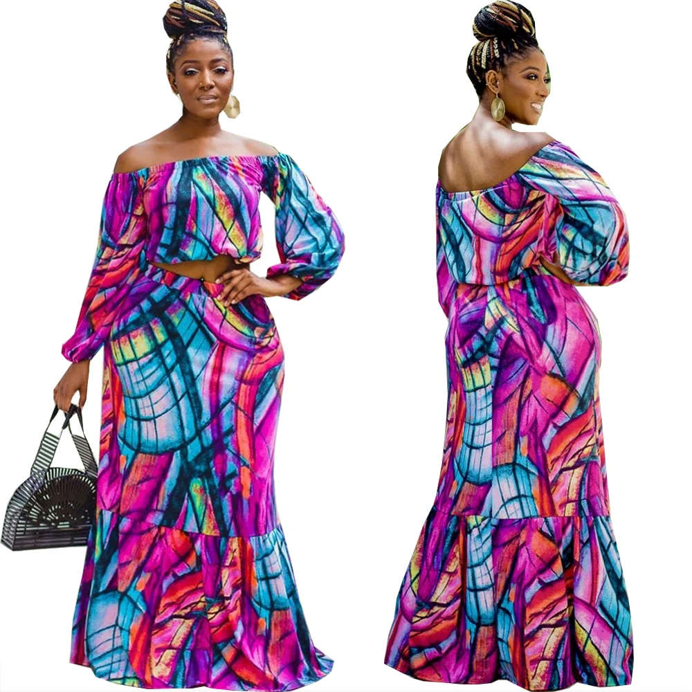2 Piece Sets for Women Two Piece Plus Size Maxi Dress Suits Floral Printed Off Shoulder Long Sleeve Top Loose 2 pc Skirt Set
2 Piece Sets for Women Two Piece Plus Size Maxi Dress Suits Floral Printed Off Shoulder Long Sleeve Top Loose 2 pc Skirt Set