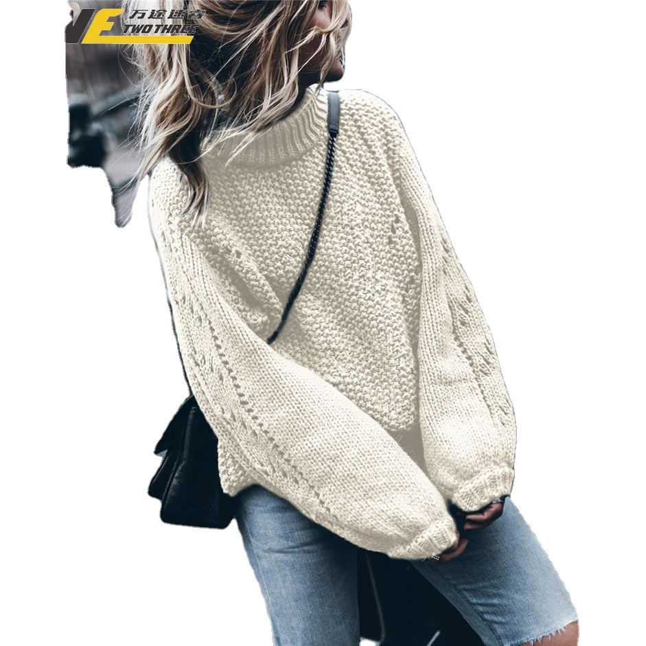 New european-American autumn/winter collection of women's full-color round neck pullover long-sleeve hollow sweater
New european-American autumn/winter collection of women's full-color round neck pullover long-sleeve hollow sweater
