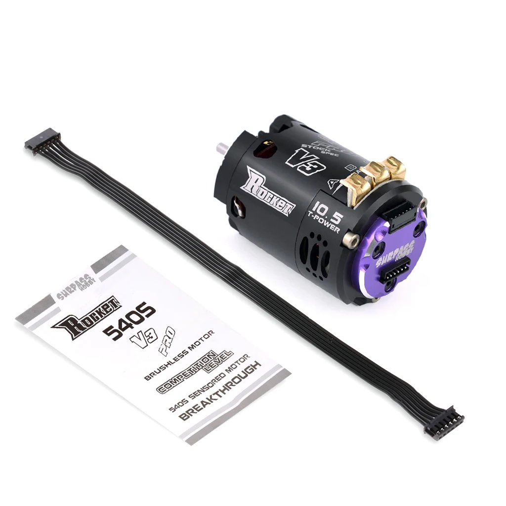 Rocket 540 V3 (STOCK SPEC) Sensored Brushless DC Motor 10.5/13.5T /17.5T For Electric 1/10 RC Truck RC Car Parts Accessories