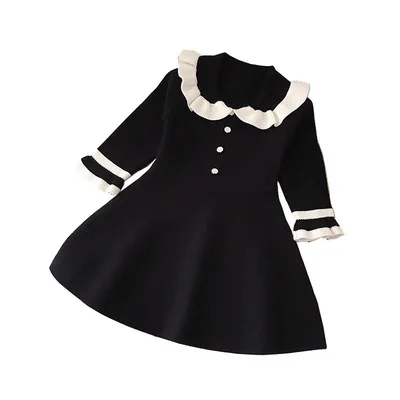 B53437A New design Korea style sweet little girls fashion knitted dress, Black/pink
B53437A New design Korea style sweet little girls fashion knitted dress, Black/pink