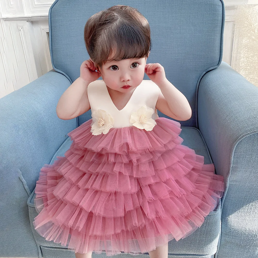 New baby princess dress multi-level cake fluffy dress Lovely flower 1-5-year-old baby girl wash dress, Pink blue red green champagne light pink
New baby princess dress multi-level cake fluffy dress Lovely flower 1-5-year-old baby girl wash dress, Pink blue red green champagne light pink