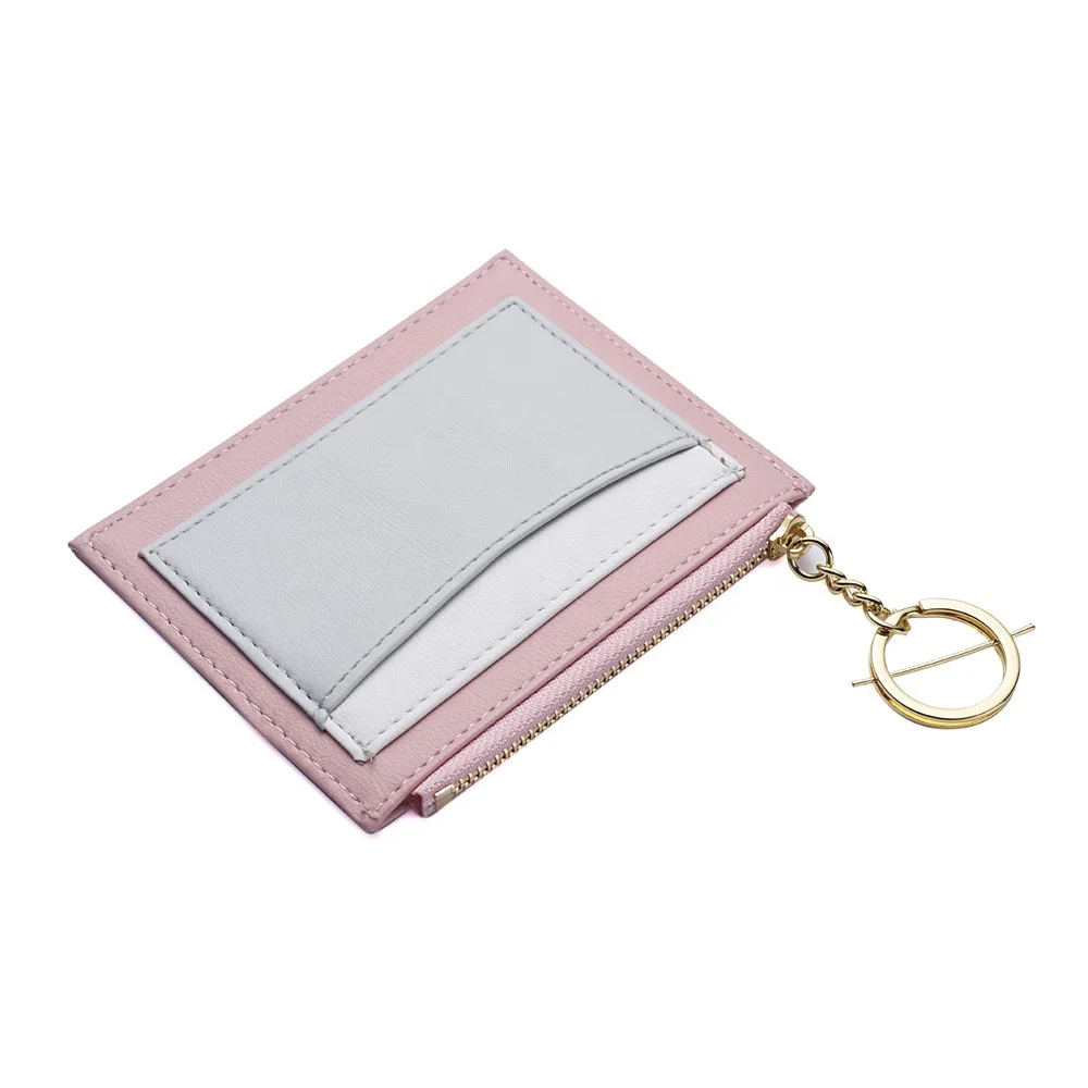 2022 New Arrival PU Leather Women Key Coin Purse Card Holder Wallets With Keychain, 4 colors or customized colors
2022 New Arrival PU Leather Women Key Coin Purse Card Holder Wallets With Keychain, 4 colors or customized colors
