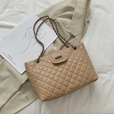 L017 Wholesale Shopping Bags Women Tote Pu Leather Shoulder Bag Travel Office Lady Plaid Print Bags, Khaki, black, white
L017 Wholesale Shopping Bags Women Tote Pu Leather Shoulder Bag Travel Office Lady Plaid Print Bags, Khaki, black, white