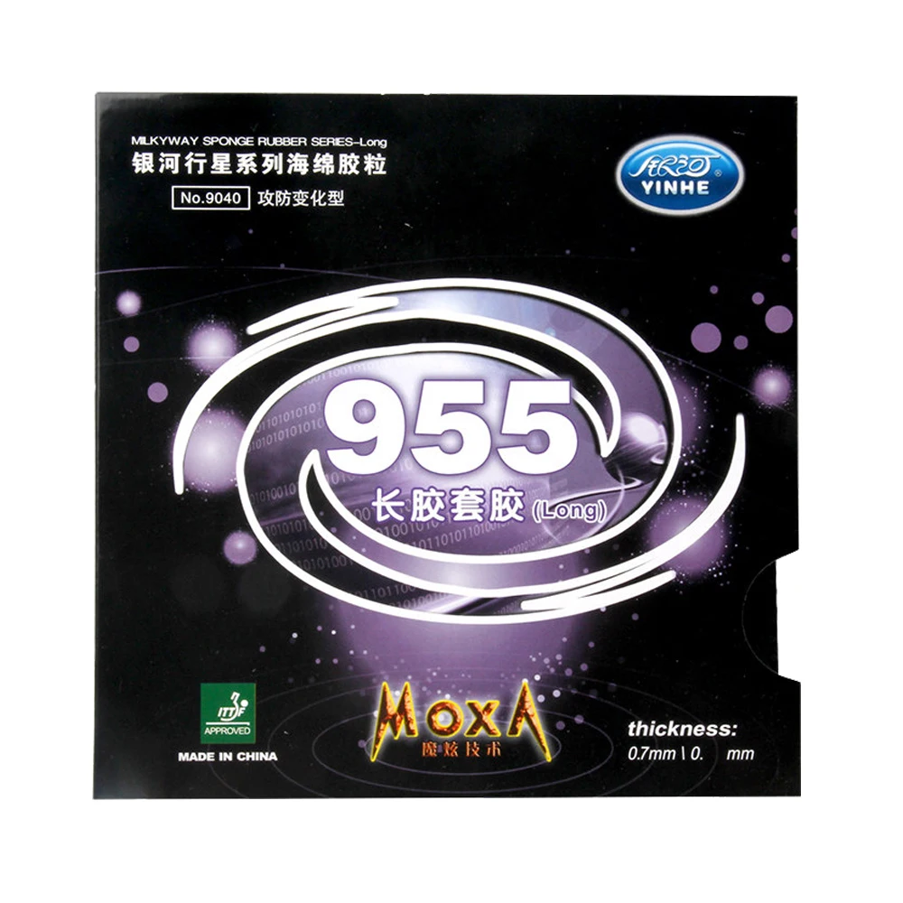 YINHE 955 pimples long defensive control Original Galaxy pips long table tennis racket rubber
YINHE 955 pimples long defensive control Original Galaxy pips long table tennis racket rubber