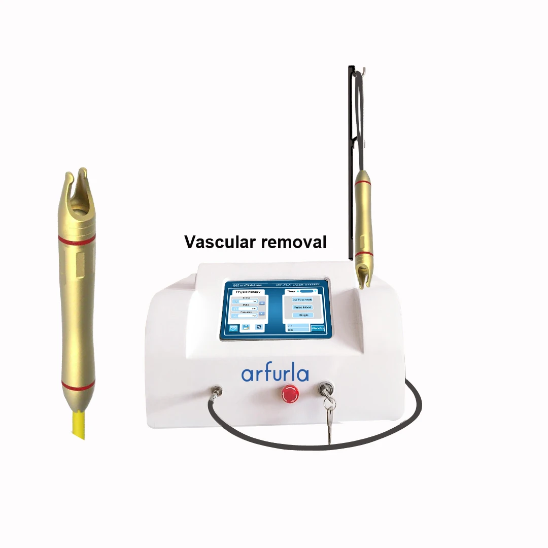 Arfurla 980nm Vascular Laser Removal Red Blood Vessels Spider Vein Treatment Machine
Arfurla 980nm Vascular Laser Removal Red Blood Vessels Spider Vein Treatment Machine