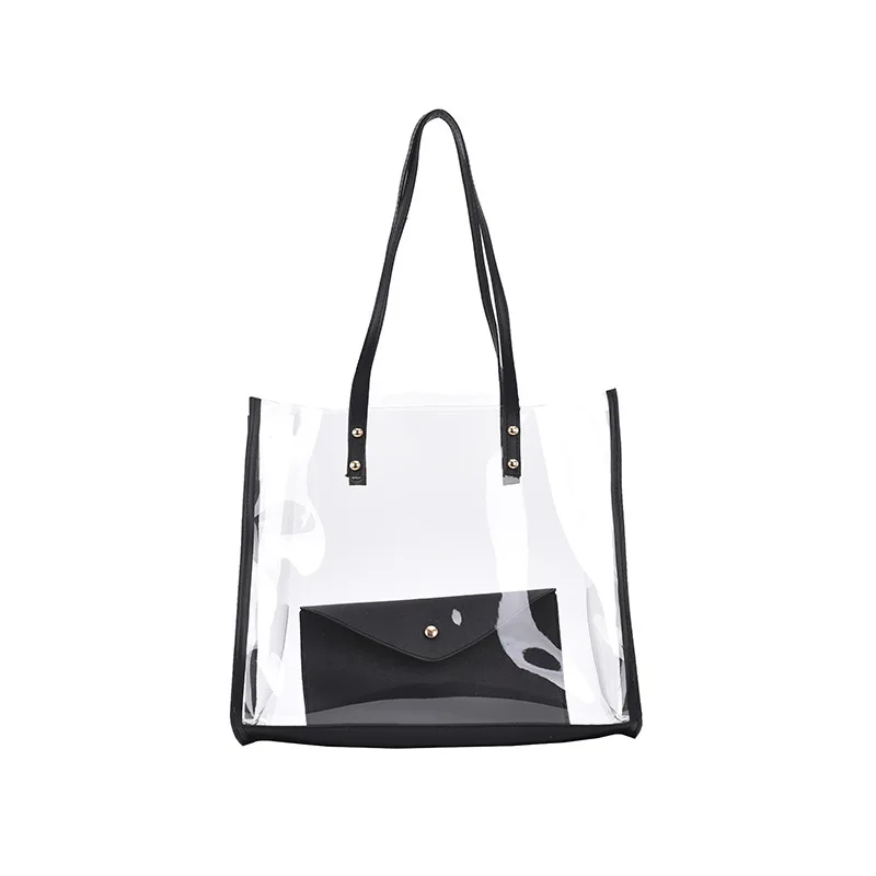 Ladies Summer Transparent Handbag 2 Pieces Set New Trendy Large-capacity Shoulder Bag Jelly Bag Women's Purses Handbags Set
Ladies Summer Transparent Handbag 2 Pieces Set New Trendy Large-capacity Shoulder Bag Jelly Bag Women's Purses Handbags Set