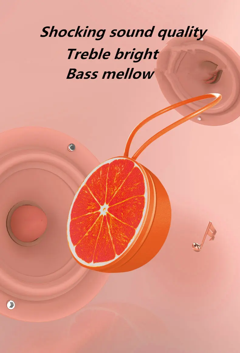 2019 Cute Fruit Shape Mini BT Wireless Speaker - ANKUX.COM