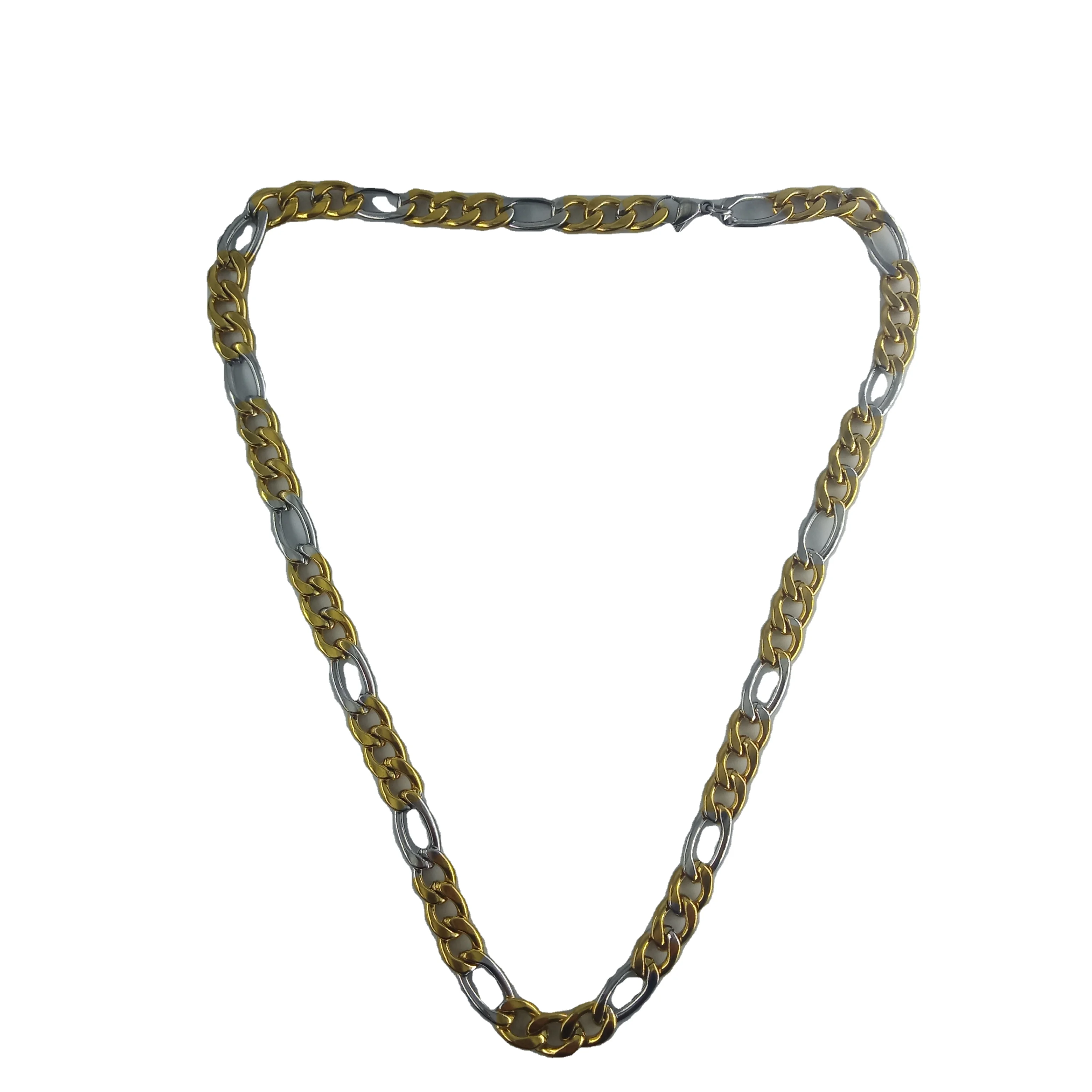 Lotus stainless steel 14k Gold Solid Retro Unique Cuban Chain punk necklace, Gold/silver
Lotus stainless steel 14k Gold Solid Retro Unique Cuban Chain punk necklace, Gold/silver
