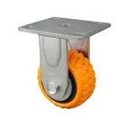 Black Bracket Industrial Shock Absorber Swivel Heavy Duty Wheel Caster