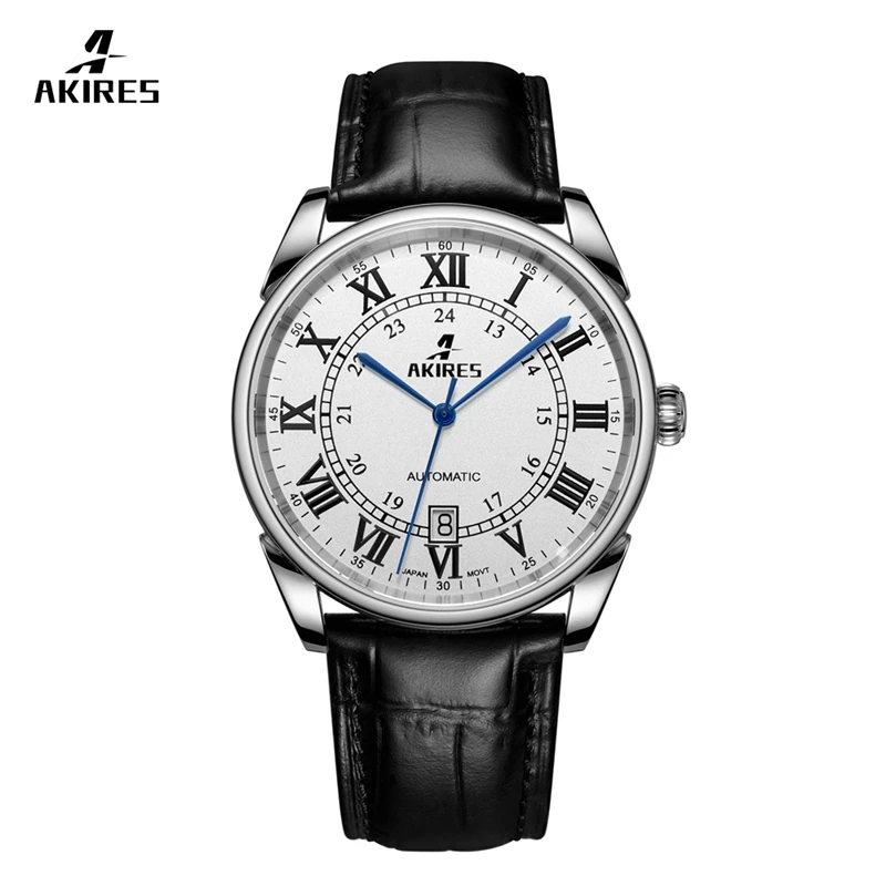 Unique Roman numeral dial vintage watch automatic mechanical Swiss movement watch for men wrist
Unique Roman numeral dial vintage watch automatic mechanical Swiss movement watch for men wrist