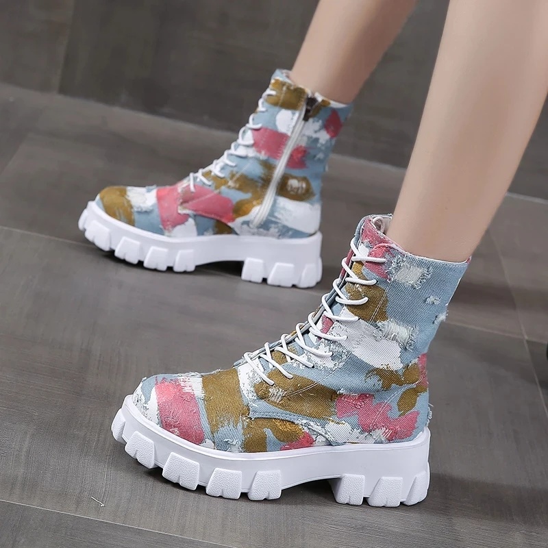 2022 New Denim Women Boots Ladies Chunky Heel Platform Round Toe Shoes Denim Ankle Women Boots Jeans Casual Lace Up Boots, 3colors
2022 New Denim Women Boots Ladies Chunky Heel Platform Round Toe Shoes Denim Ankle Women Boots Jeans Casual Lace Up Boots, 3colors
