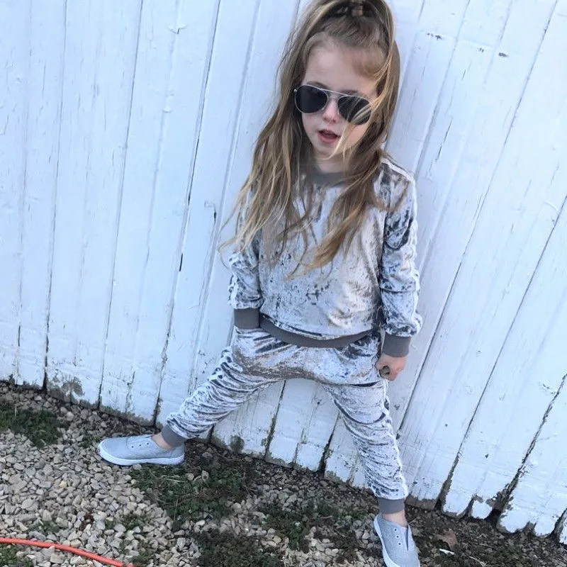 Autumn Winter Toddler Girl Two Piece Pants Set Kids Clothing Long Sleeve Velour Tracksuit Sets Kids, Picture
Autumn Winter Toddler Girl Two Piece Pants Set Kids Clothing Long Sleeve Velour Tracksuit Sets Kids, Picture