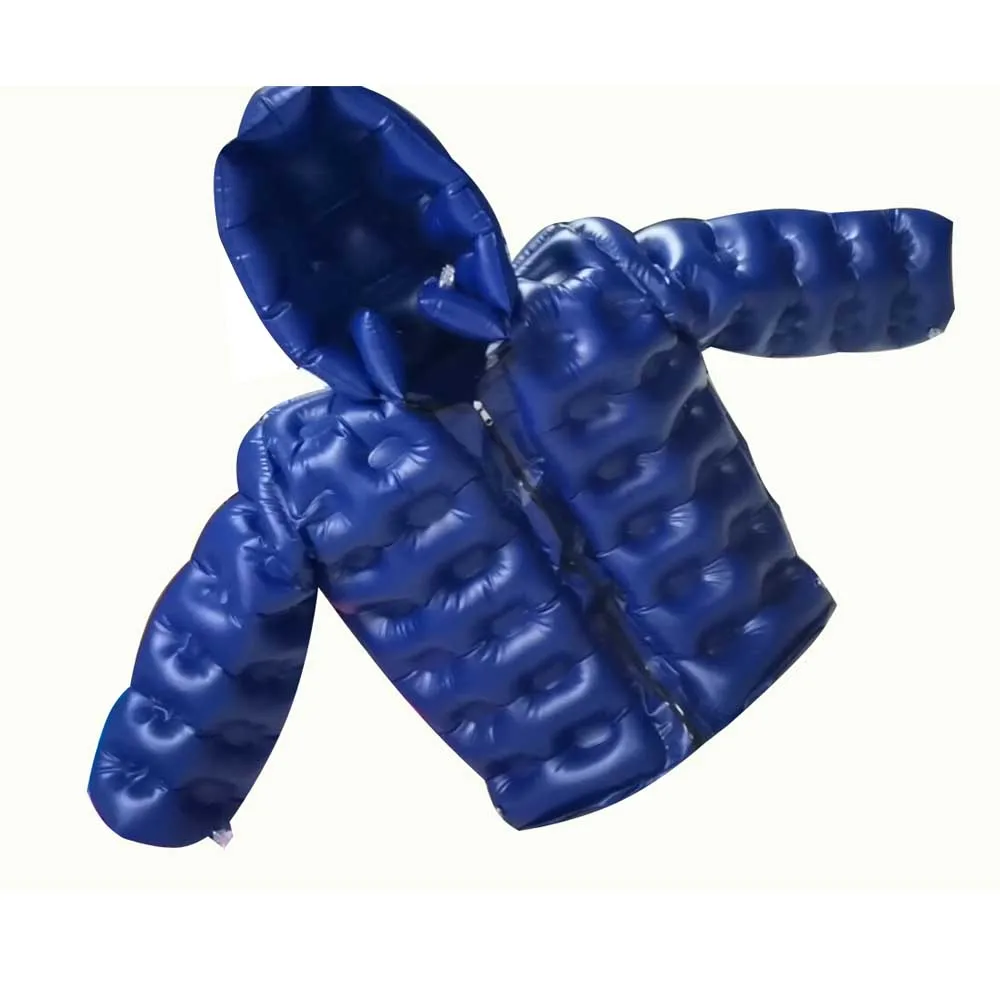 BeiLe Customized blue PVC inflatable down jacket for sale, Clear or can be customized
BeiLe Customized blue PVC inflatable down jacket for sale, Clear or can be customized