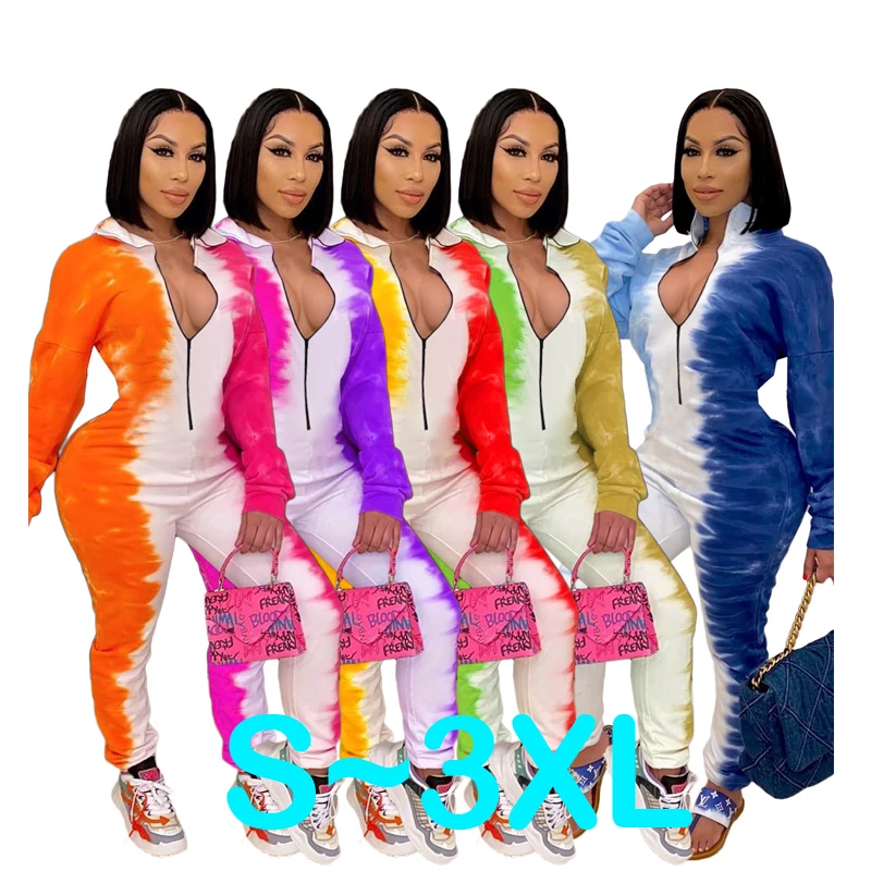 Custom Trending Tie Dye Jumpsuit Women 2021 Casual Long Sleeve 1 Piece Plus Size Ladies Bodysuit Jumpsuit Women 2021
Custom Trending Tie Dye Jumpsuit Women 2021 Casual Long Sleeve 1 Piece Plus Size Ladies Bodysuit Jumpsuit Women 2021
